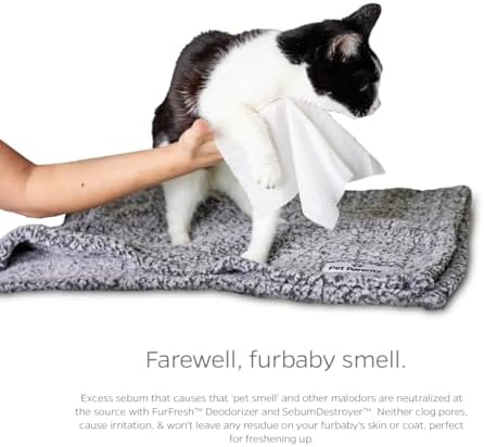 Cat All Purpose Pet WiPees™ – 100 Daily Cat Bath Wipes, All Natural Cat Wipes for Ears, Fur & Folds, Gentle Pet Wipes for Cats, pH-Balanced to Cats Specific Skin & Biome (Natural, 100ct) - Image 7