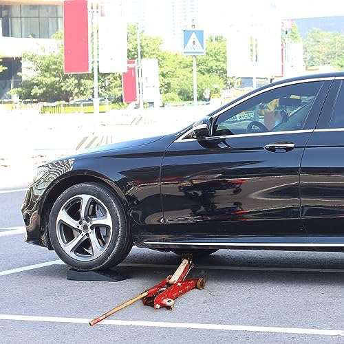 OULEME 2.44" Lift Low Profile Car Service Tire Ramp, 17"x9.5"x3.1", 4PK - Image 6