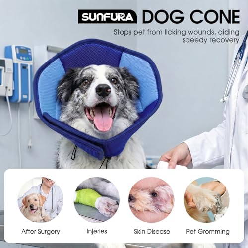 Dog Cones for Medium Dogs Soft Cone for Dogs to Stop Licking - Image 2