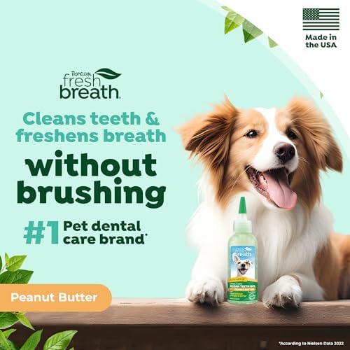 TropiClean No Brush Dog Toothpaste for Teeth Cleaning, Peanut Butter, 4oz - Image 2