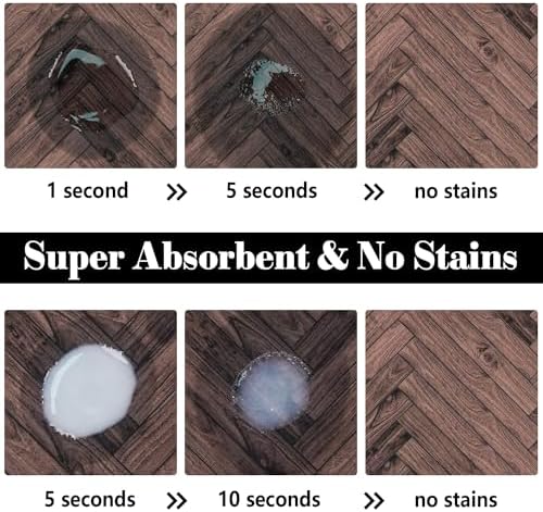 Dog Food Mats for Floors Absorbent, Pet Cat Food Mat - Quick Dry Dog Bowl Mats for Food and Water - Image 2