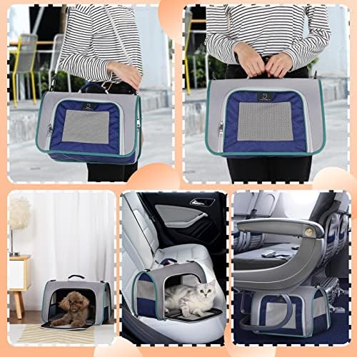 A 4 Pet Cat Carrier, Airline Approved, EVA Soft-Sided, Anti-Collapse - Image 7