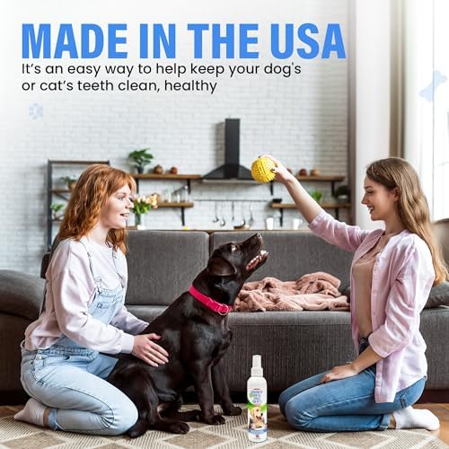 Dog Dental Spray Removes Tartar, Plaque and Freshens Breath Instantly. The Most Advanced Dental Spray for Healthy Teeth, Gums and Oral Health Care for Your Dog, Cat or Pet - 1-8 oz. Bottle - Image 7