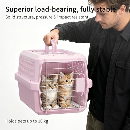 RIZZARI XS Hard Pet Carrier: Travel Crate for Small Cats & Dogs 10 lbs - Image 2