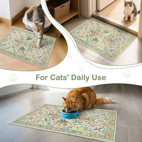Unicorn Catcher 33"x22" Cat Litter Mat Non-Slip Washable Litter Box Mat - Image 7