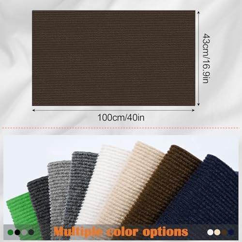 Cat Scratch Furniture Protector - 40" x 17" Trimmable Self-Adhesive Cats Claws Scratch Pads, DIY Cat Climbing Couch Protector for Scratch Post Cat Tree Replacement Indoor (Brown) - Image 2