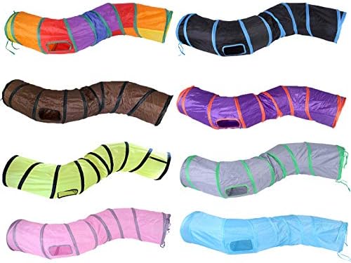 iCAGY Cat Tunnel Toys for Indoor Cats Kittens Rabbits, Pet Toy Play Tunnels - Image 7