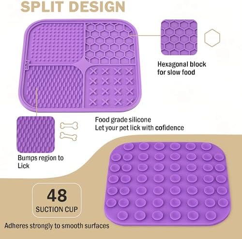 9-Piece Dog&Cat Lick Mat with Suction Cup Set, Frozen Treat Toy - Image 2