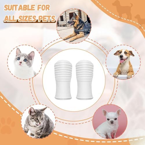 Pet Dental Care Set, Dual-Sided Toothbrush and Finger Brush, for Dogs and Cats (Black, Small Cone) - Image 7