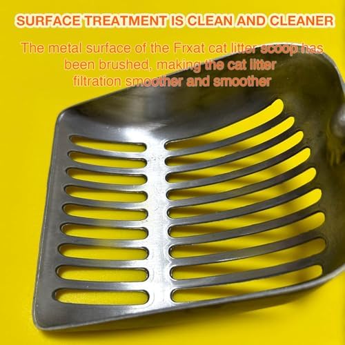 Cat Litter Scoop, Kitty Metal Scooper, Aluminum Alloy Sifter, Kitten Pooper Lifter, Deep Shovel, Long Handle, Poop Sifting, Durable, Heavy Duty, for Litter Box - Image 6