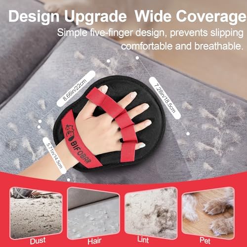 Pet Hair Removal Glove, Electrostatic Grooming Mitt for Dogs & Cats - Image 2