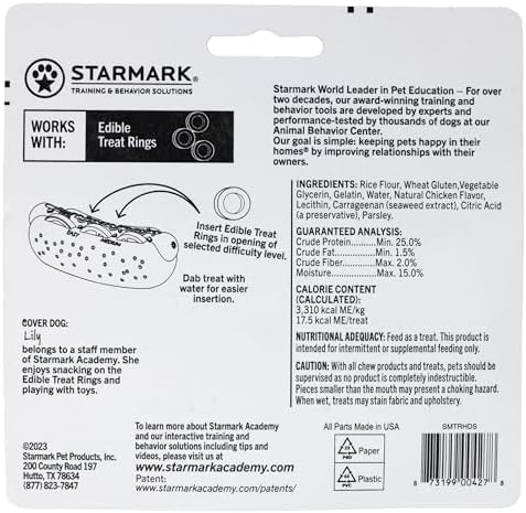 Starmark Treat Ring Hot Dog Chew Toy for Small Dogs Under 15 pounds - Image 2