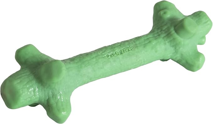 Pet Qwerks Nylon Stick BarkBone - Durable Dog Toys for Aggressive Chewers - Mint Flavor - 10.75"