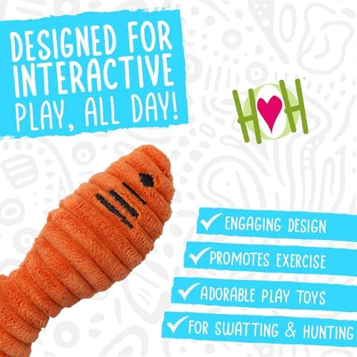 HuggleKats Cat Toys - Kitten Toys for Bored Indoor Cats, Perfect for Moving, Exercise, Biting & Chewing - Sardines (3 Pack) - Image 2