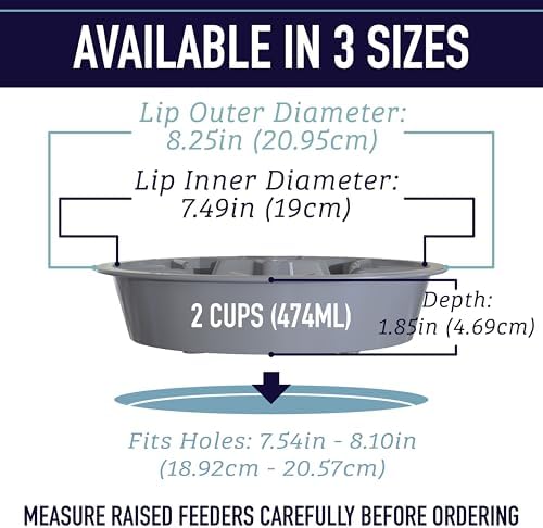 Leash Boss 2-Pack Slow Feeder Dog Bowls (2 Cup) Puzzle Dog Food Bowl with Stainless Steel Bowl - Fits into Elevated Pet Feeders - Slow Eating for Large, Medium & Small Sized Breeds, White - Image 2