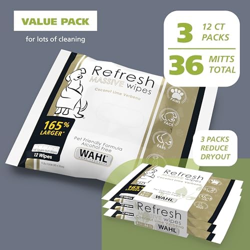 Wahl Refresh Massive Dog Wipes, Coconut Lime Verbena, 36 ct - Image 7