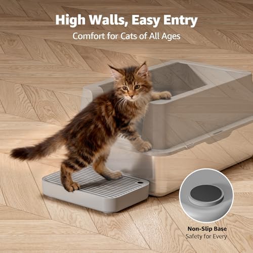 Litter Box Step, Litter Box Ramp/Catcher with Filter Function,Anti-Tracking - Image 7