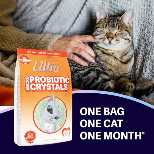 NEW Ultra Probiotic Micro Crystals Cat Litter - 99.9% Dust Free, Soft on Paws, Fragrance Free - 5 Lbs. - Image 2