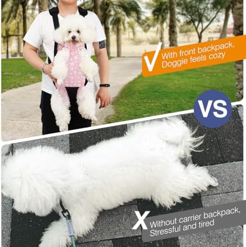 Pawaboo Pet Front Carrier Backpack for Small Medium Dogs - Image 6