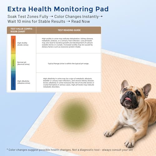 ZOMISIA Puppy Pads 100 Count, Health Monitoring with pH Indicator 22"X 22" - Image 2