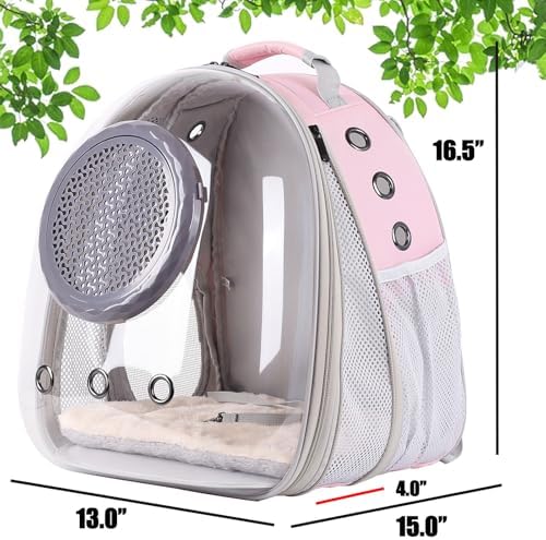 Cat Backpack Carrier, Space Capsule Astronaut Clear Bubble Front Extension to Carry Transport Cat Small Puppy Bunny, 20 Pounds Cat Bookbag - Image 2