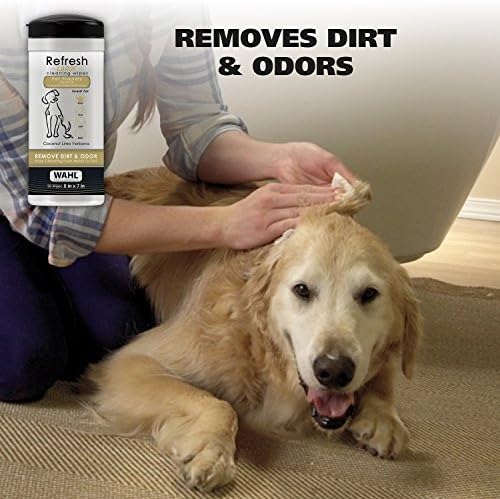 Wahl USA Pet Refresh Cleaning Wipes for Dogs, Coconut Lime Verbena, 50 ct - Image 2