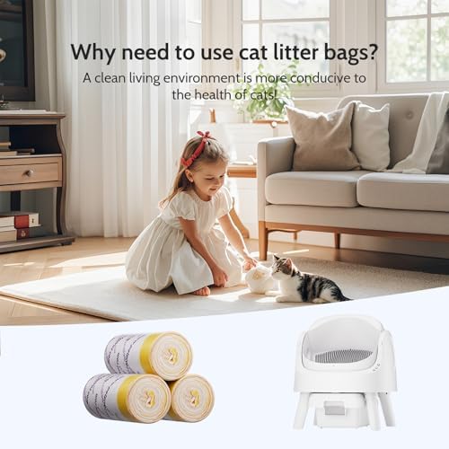 60 Count Heavy Duty Litter Box Liners for Autoscooper 11 Automatic Cat Litter Box, Disposable Trash Bags for Self Cleaning Cat Litter Box - Image 6