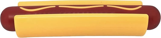 SodaPup Hot Dog – Durable Dog Chew Toy Made in USA from Non-Toxic, Pet Safe, Food Safe Nylon Material for Mental Stimulation, Clean Teeth, Fresh Breath, Problem Chewing, Calming Nerves, & More