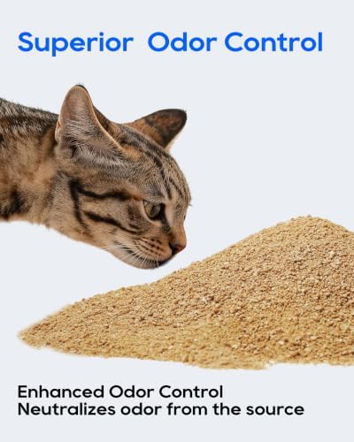 HONEY CARE All-Natural Corn & Wheat Clumping Cat Litter PRO, Flushable, Low Dust, Superior Odor Control, 24 lbs, 3-Pack - Image 2