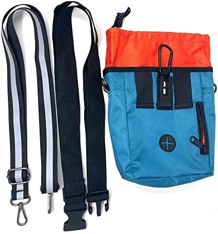 Jalousie Dog Training Pouch with Training Clicker and Water Bowl - 5 Ways to Wear - Carry Toys, Treats for Positive Reinforcement - Built-in Poop Bag Dispenser (Grey) - Image 7