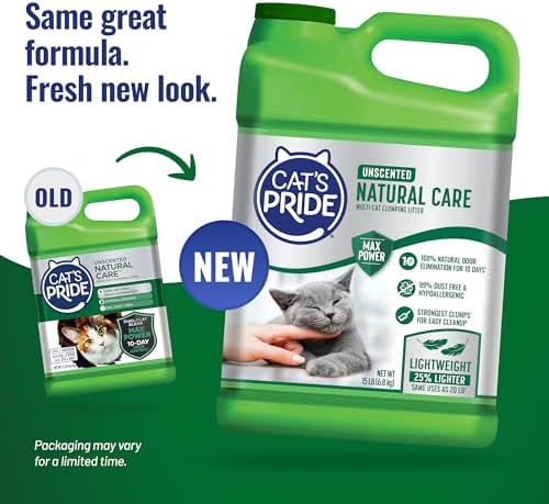 Cat's Pride Natural Care Odor-Eliminating Hypoallergenic Litter 15lb - Image 2