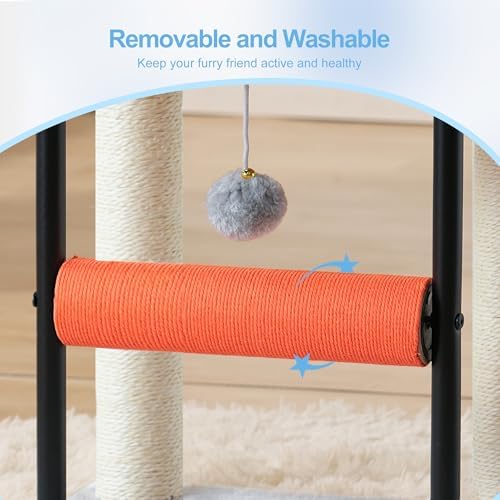 Hey-brother Cat Tree, Sturdy Tower with Sisal-Wrapped Columns, MPJ010SW - Image 7