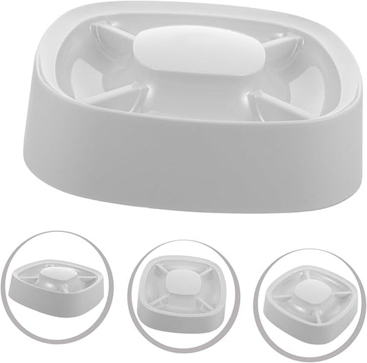 Mipcase Cat Food Water Bowl Multi-Functional Slow Feeder for Dogs and Cats Compartments for Multiple Pets Easy to Pet Feeding Bowl