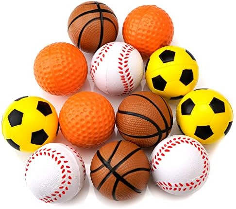 CHIWAVA 12PCS 1.6" Soft Rubber Foam Cat Toy Ball Kitten Sponge Sport Balls - Image 2