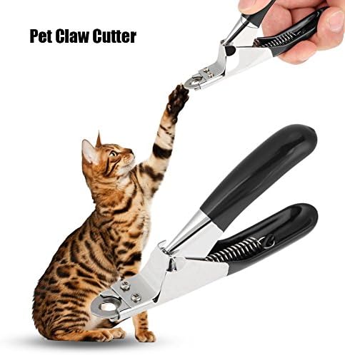 Dog Nail Clippers, Stainless Steel Round Head Pet Dedicated Nail Scissors Trimmer with Spring Action Pet Toe Claw Shear Cutter Suitable for Small Medium Large Dogs Cats - Image 2