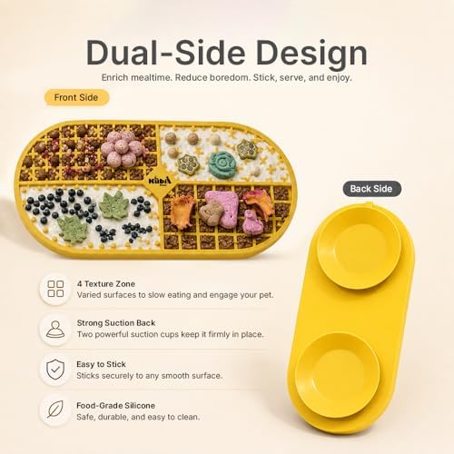 Ovalicious Slow Feeder Lick Mat for Cats & Dogs – Interactive & Dishwasher Safe | Kubi Pets - Image 7