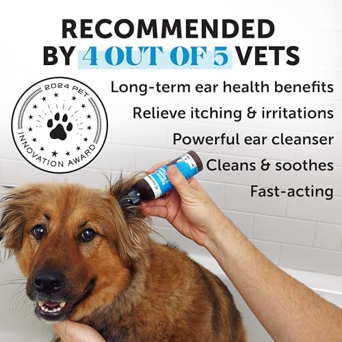 Restore + Soothe Ear Cleaner for Dogs & Cats β Gentle Dog Ear Cleaning Solution with Aloe Vera β Soothes Itching Ears, Irritation, + Aches, Supports Ear Health β Vet Recommended Pet Ear Cleaner β 4oz - Image 2