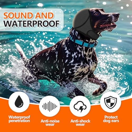 Dog Ear Protector, Blocks Water from Entering Ears for Bath, Keeps Calm During Grooming & Blow Drying - Image 7