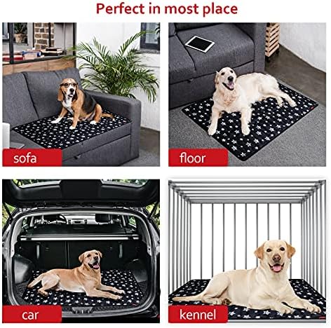 Dog Crate Pad Mat (48" X 30"), Soft Dog Bed Mat with Cute Prints - Image 6