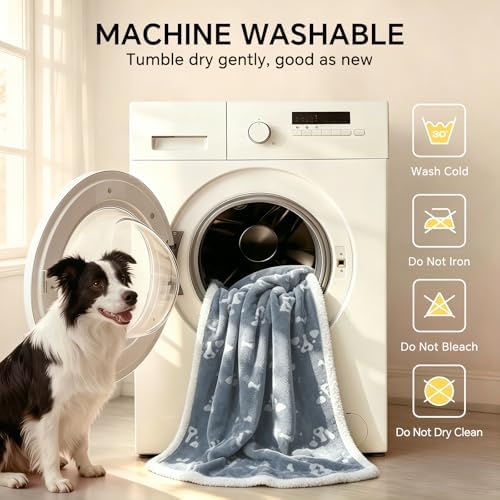 Luciphia Waterproof Dog Blanket Reversible Sherpa Fleece for Small Dogs Cat - Image 7