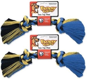 Mammoth Pet 2 Pack of Flossy Chews Rope Bone Dog Toy, Large 14-Inch