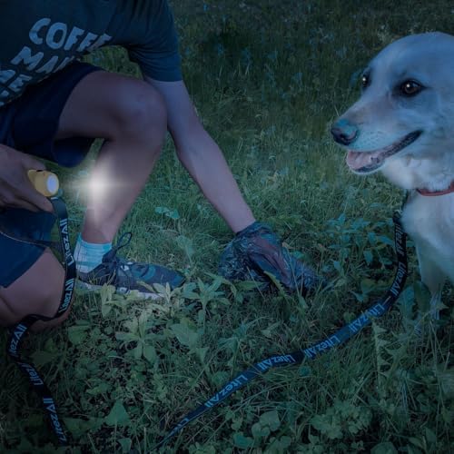 LitezAll Rechargeable Dog Waste Bag Dispenser with Built-in LED Flashlight | 200 Lumen Portable Poop Bag Holder with Carabiner Clip | 15 Bags Included, USB-C Charging for Night Dog Walking - Image 2