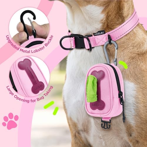 Dog Poop Bag Holder for Various Leashes,Hands Free Dog Bags Holder with Hook loop/Carabiner Clip,Bags Rolls Holder-Large Capacity,Dogs Walking,EXCLUDED - Image 6