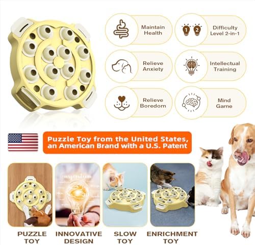 KADTC 2-Level Dog & Cat Puzzle Toy, Mental Stimulation Game for Smart Pets - Image 2