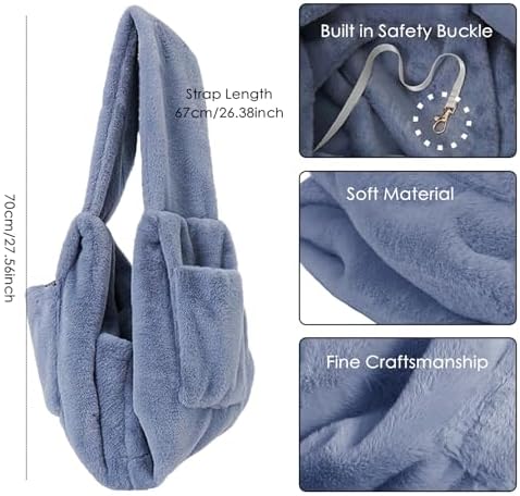 Cat Carrier Slings Soft Puppy Carrying Bag for Outdoor Travel Pet Boby Holder Hands Free for Small Dogs Kittens, Dark Grey - Image 2