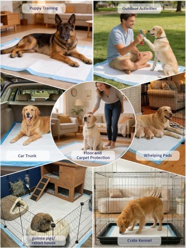 Ownpets XL Dog Training Pads 35x32, 6-Layer Leak-Proof Pee Pads, 20 Count - Image 6