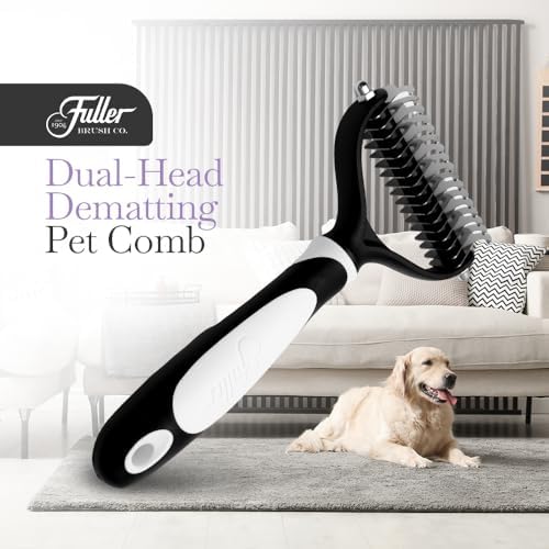 Fuller Brush Pet Dematting Comb – Stainless Steel Blades Remove Tangles, Knots & Mats – Safe for Dogs & Cats with Sensitive Skin – Comfortable Grip, Easy Grooming Tool - Image 2