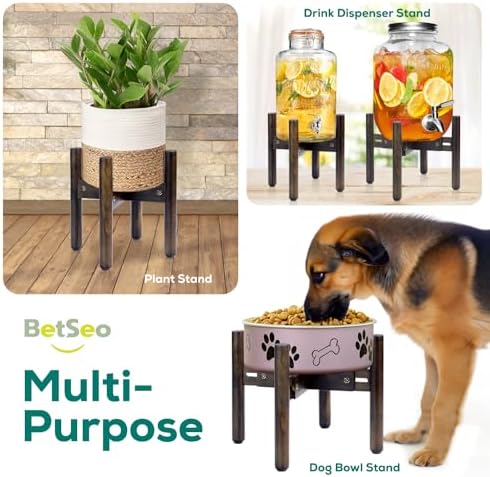 Dog Bowl Stand for Water/Food - Adjust with Lock - Dog Water Fountain Holder, Elevates Pet Food and Water Feeder Bowls (Bowl not Included) (1Pack - (Height 10.3in, Width 8-11.2in)) - Image 7