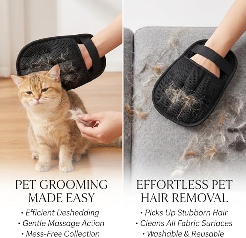 Pet Hair Remover Glove for Cats Dogs Electrostatic Uproot Clean Glove - Image 7
