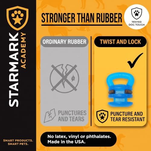Starmark Twist and Lock Kettlebell Interactive Dog Chew Toy - Image 7